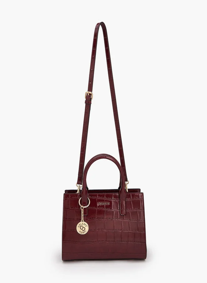 Celeste Textured Tote Bag With Double Handle